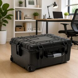 Wheeled Flight Case Specifications: Black 58x45x27 cm