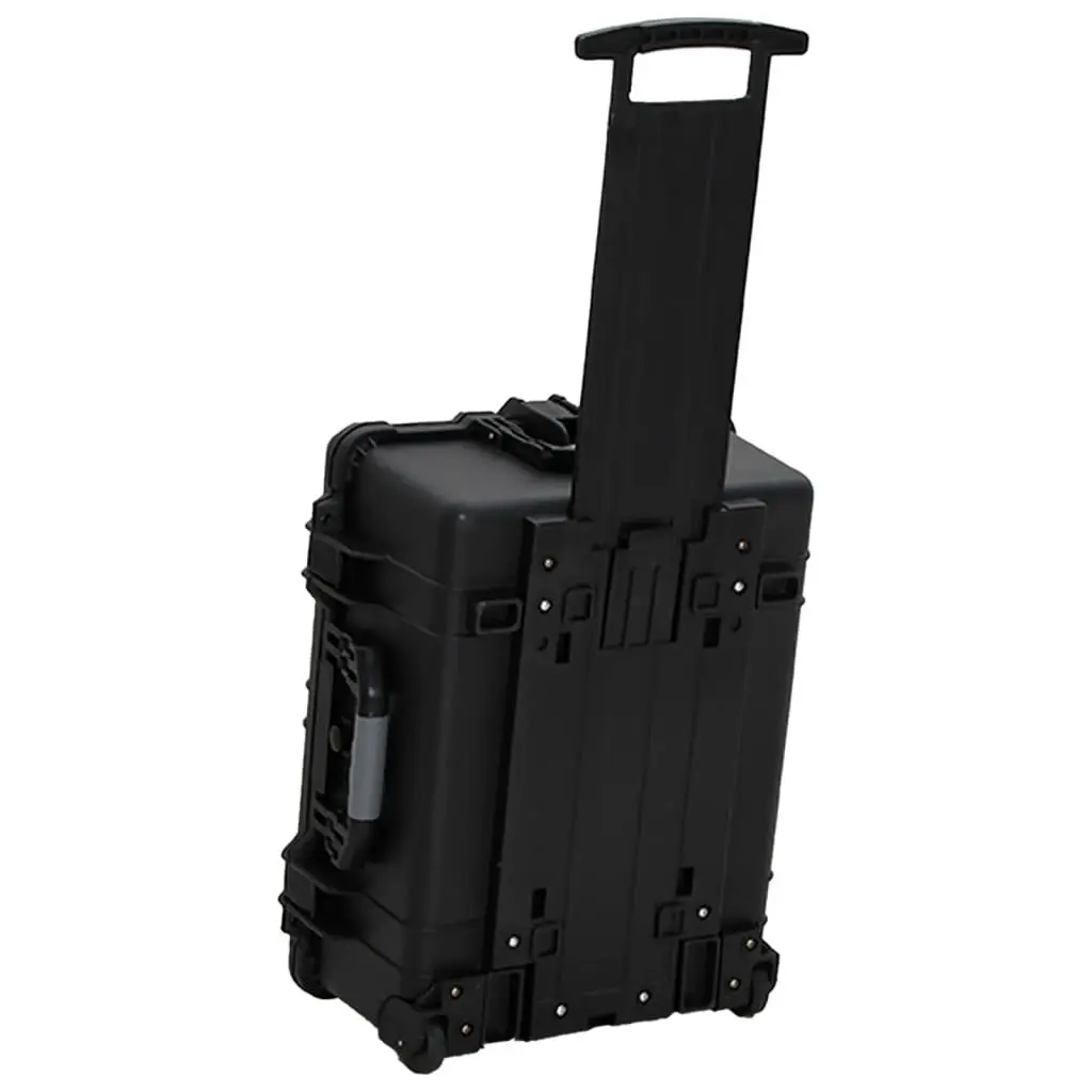 Wheeled Flight Case Black 58x45x27 cm Hard Case Protective Transport Luggage