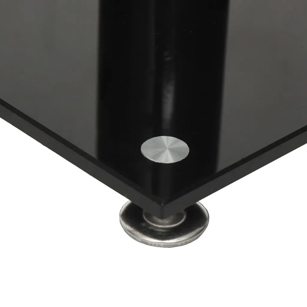 Black Tempered Glass Speaker Stands