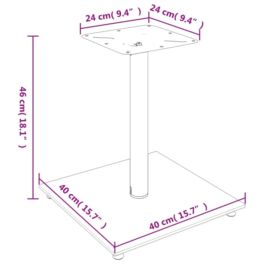 Black Tempered Glass Speaker Stands