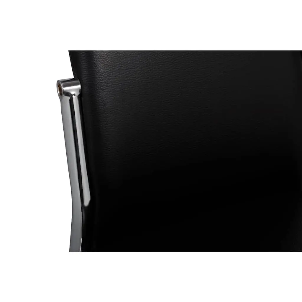 Dining Chairs Set 4 Piece Kitchen Room Black Faux Leather