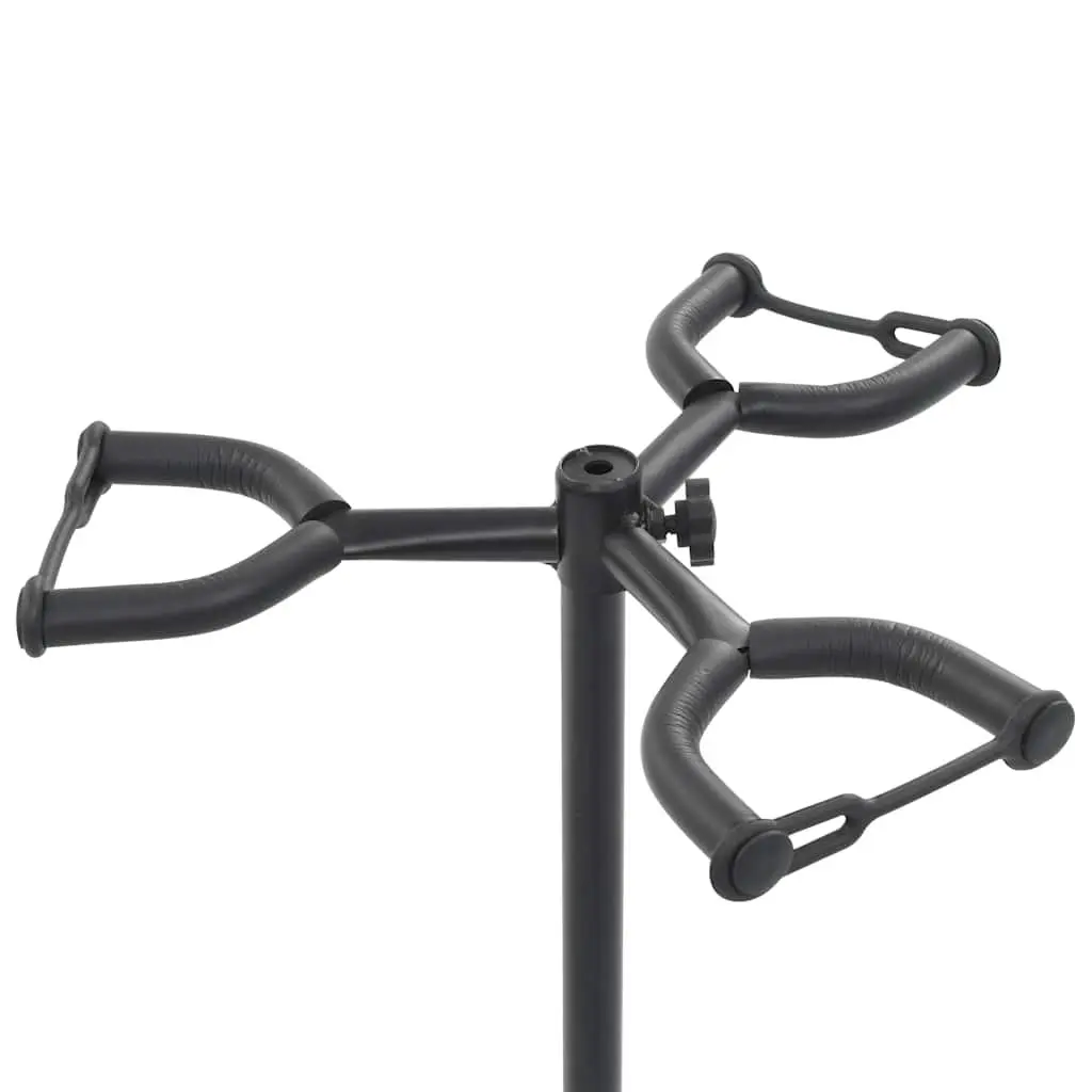 Guitar Stand Tripod Adjustable Black Steel Foam Neck Support Display