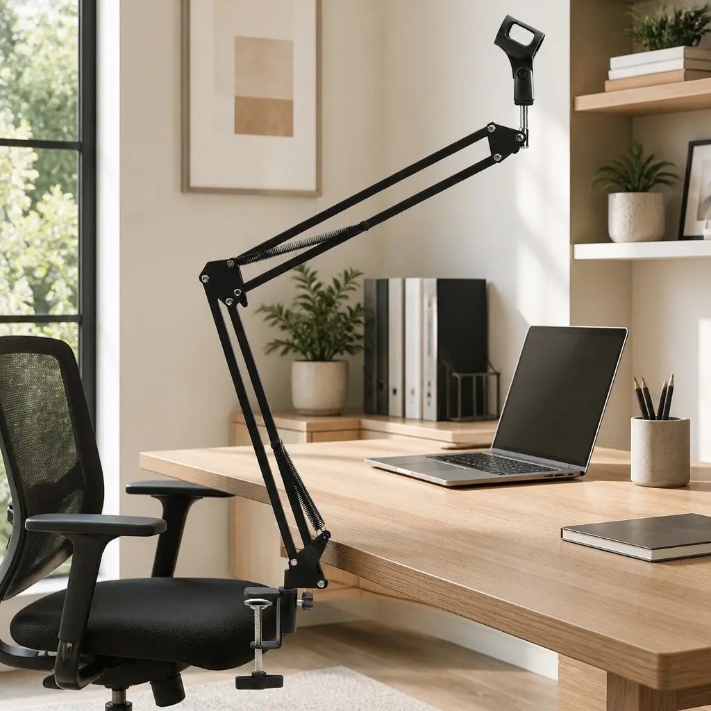 Table Mounted Microphone Stand with Clamp