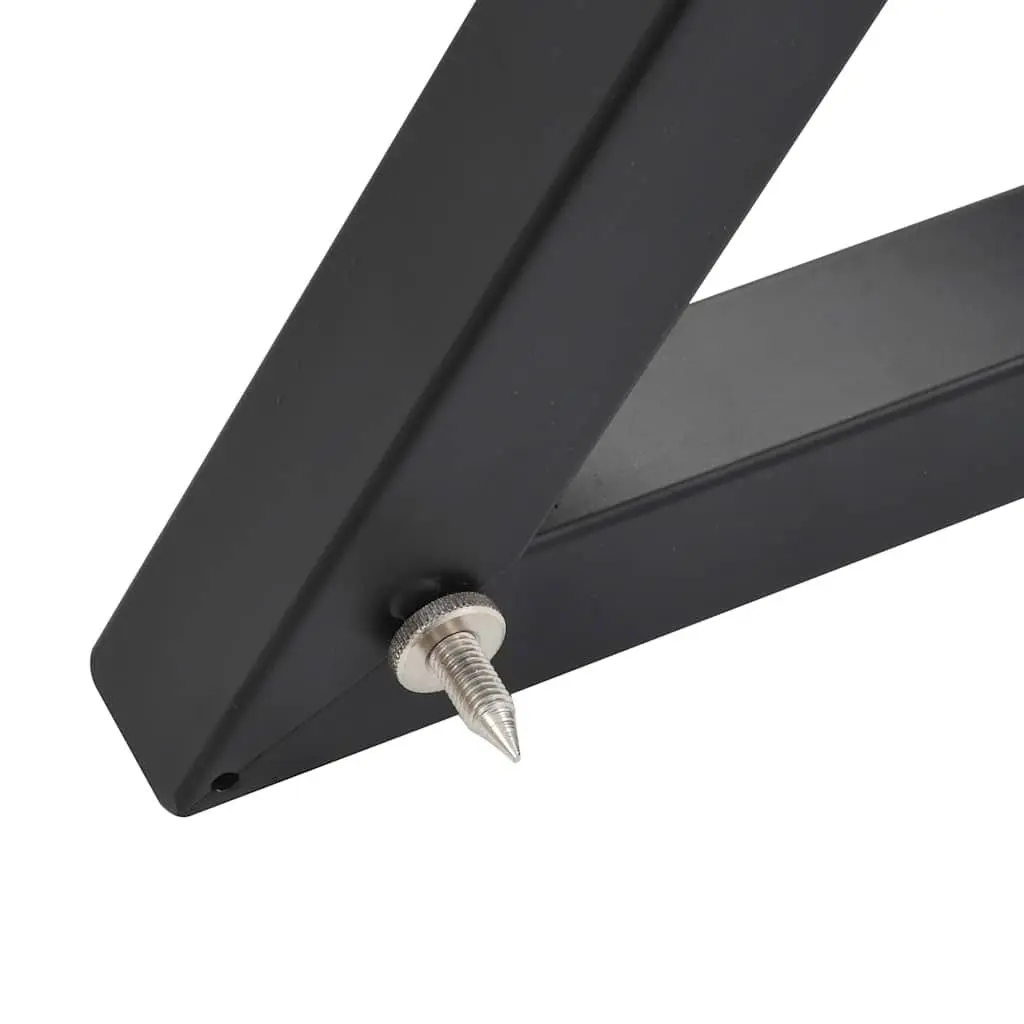 Speaker Stands Studio Monitor 2pcs Black Steel Adjustable Height Triangular Base