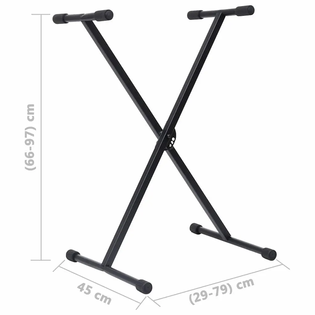 Adjustable Keyboard Stand and Stool Set