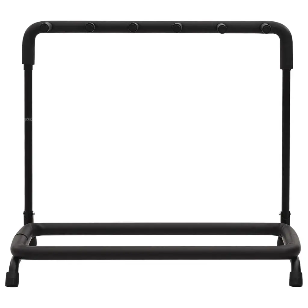 Guitar Stand 5 Section Folding Steel Frame Floor Rack Storage Holder Black