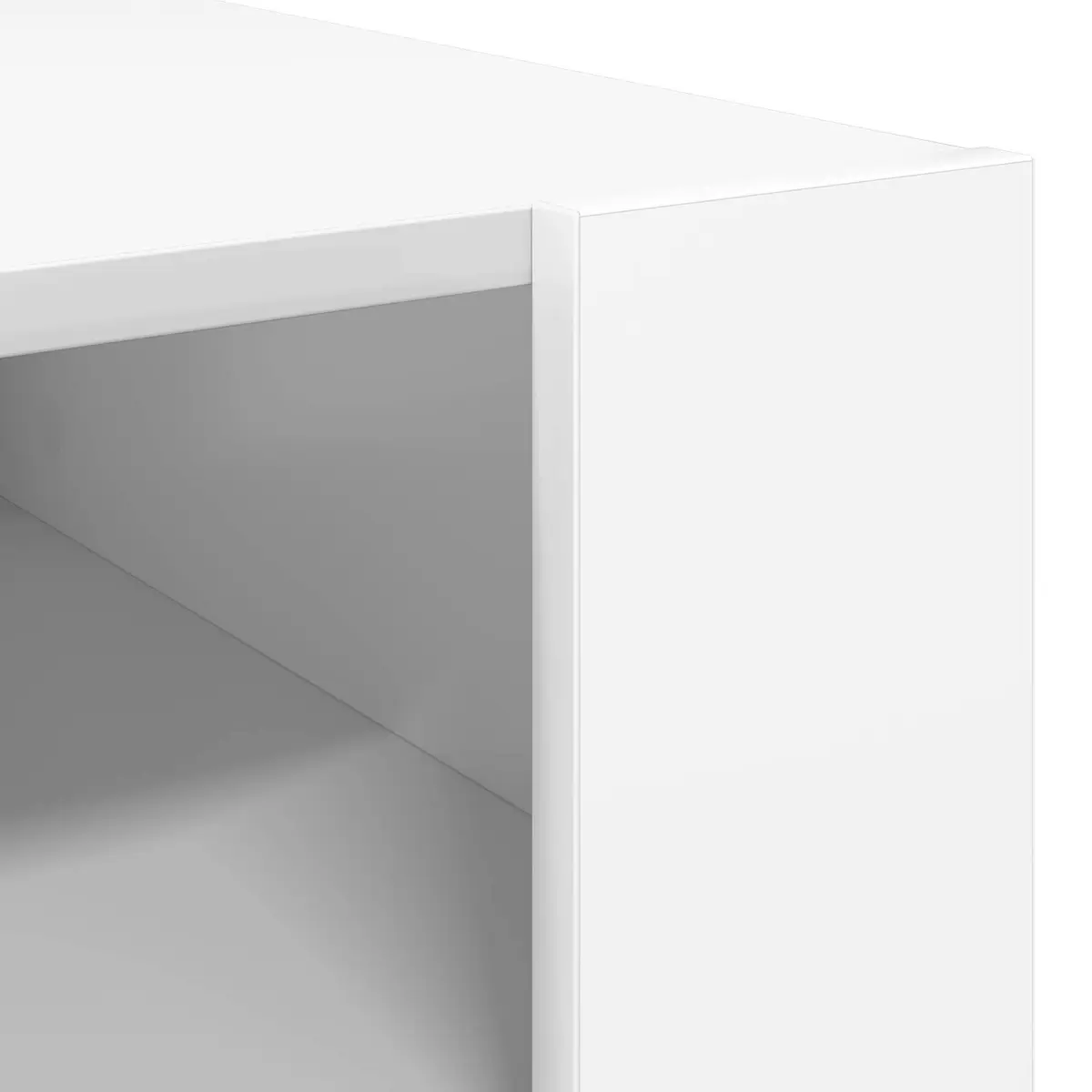 Coffee Table with Storage White 92 x 53 x 45 cm Engineered Wood Accent Living