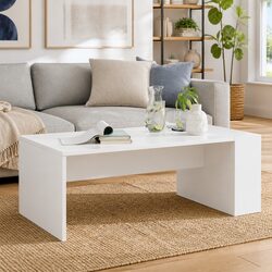 White Rectangular Coffee Table Specifications: 95x50x34cm