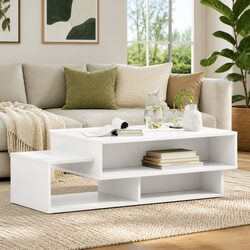 Specifications of a White Modern Coffee Table with Storage
