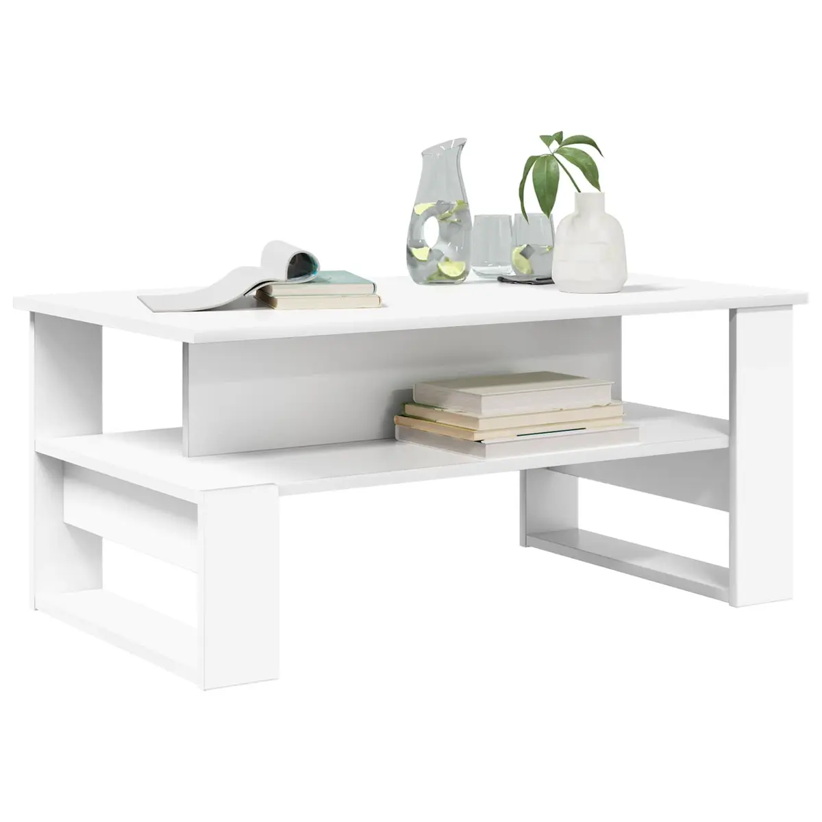 White Rectangular Coffee Table