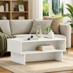 Specifications for White Engineered Wood Coffee Table