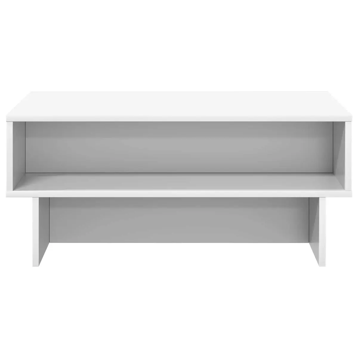 White Engineered Wood Coffee Table