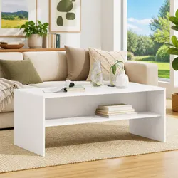 Specifications of White Rectangular Coffee Table with Storage