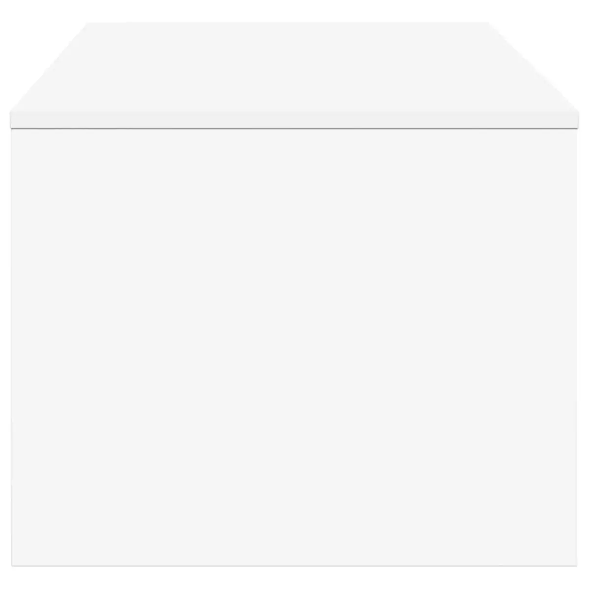 White Rectangular Coffee Table with Storage