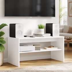 80 x 35 x 40 cm White Engineered Wood TV Cabinet Overview