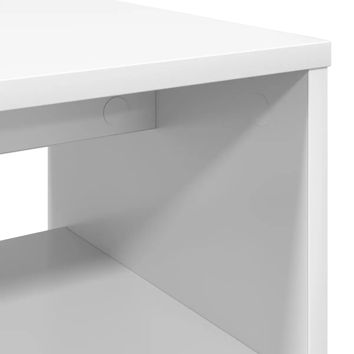 TV Cabinet White Modern Living Room 100 x 35 x 40 cm Engineered Wood Storage Unit