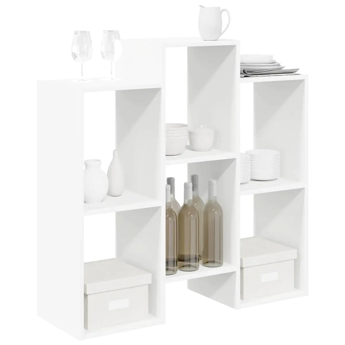 White Sideboard Storage Cabinet Living Room 90cm
