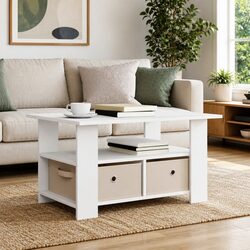 Specifications of White Coffee Table with Drawer