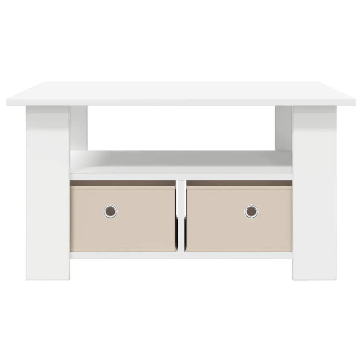 White Coffee Table with Drawer