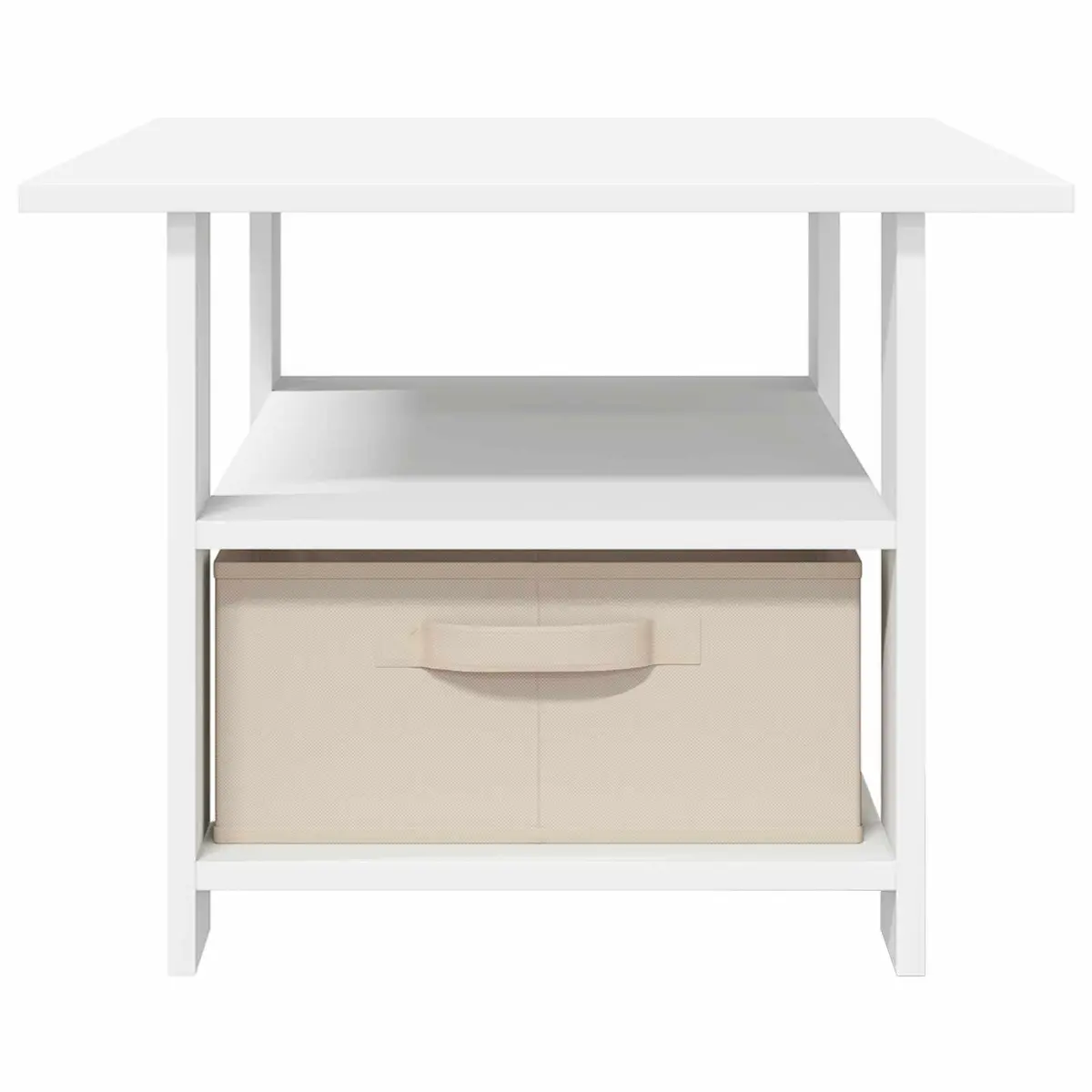White Coffee Table with Drawer