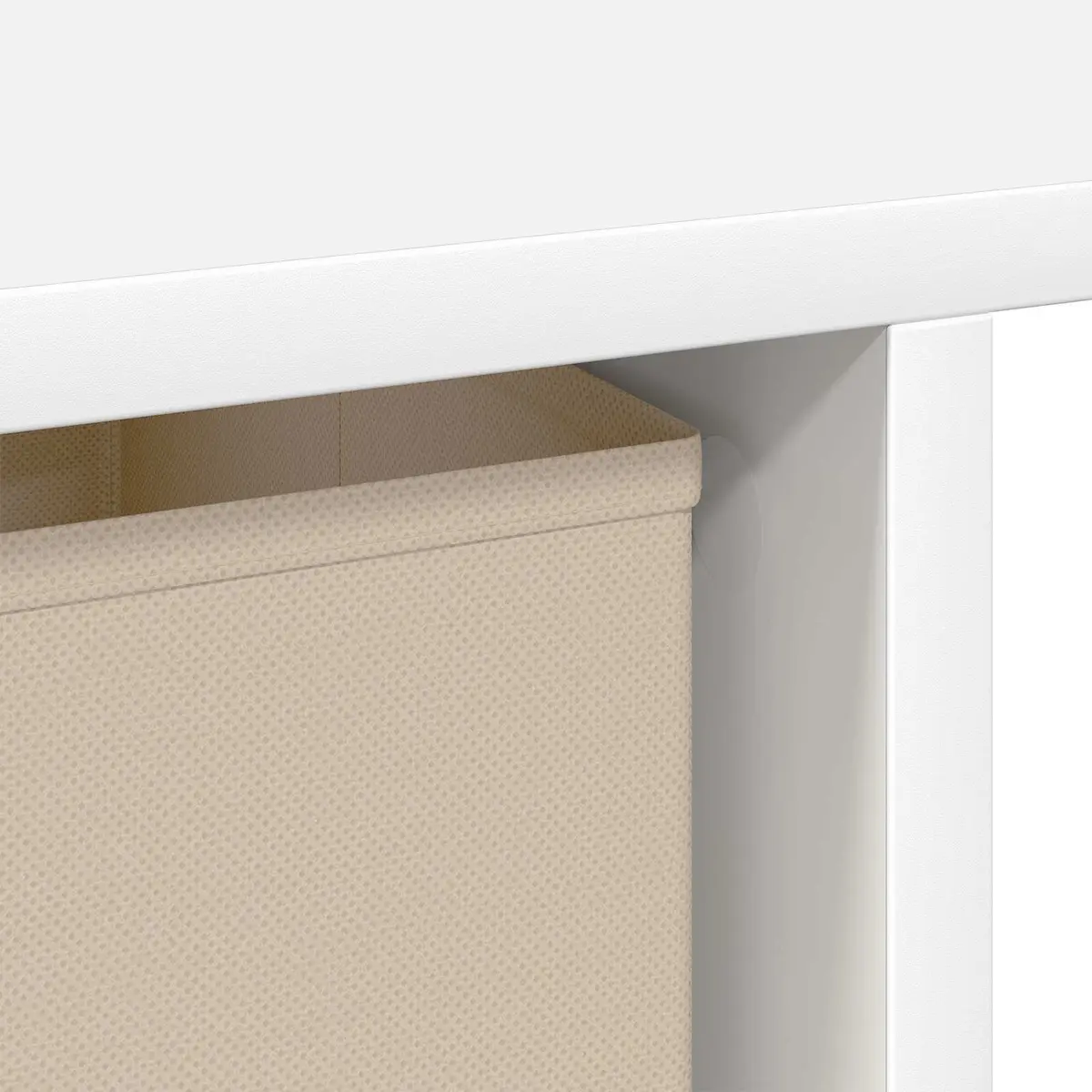 White Rectangular Desk for Home Office Study 100 x 40 x 75 cm