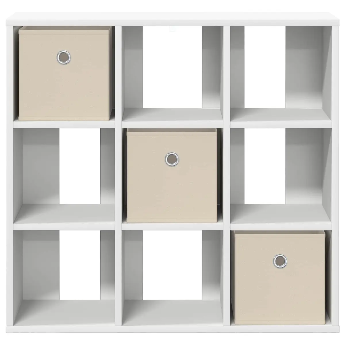 Sideboard White Storage Cabinet for Living Room 73.5 x 24 x 69.5 cm