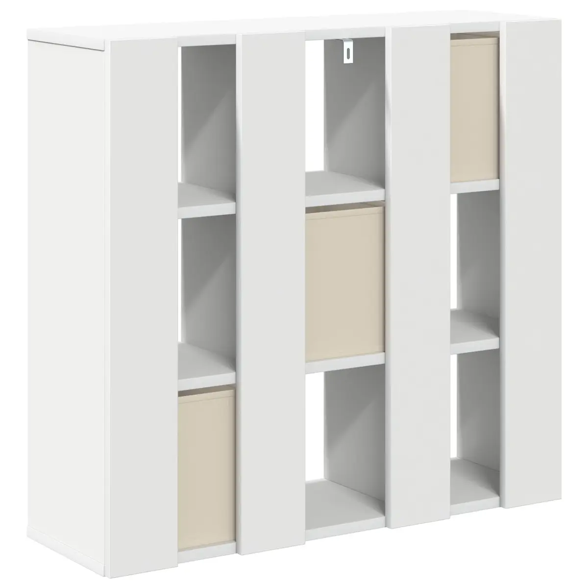 Sideboard White Storage Cabinet for Living Room 73.5 x 24 x 69.5 cm