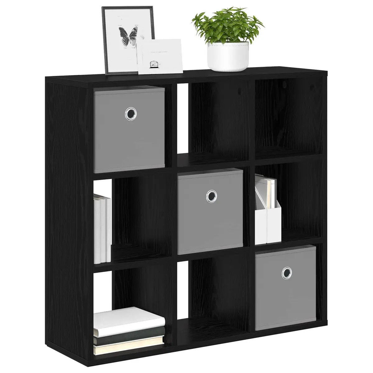 Sideboard with Drawer Black Oak Modern Buffet Cabinet Storage Furniture Living