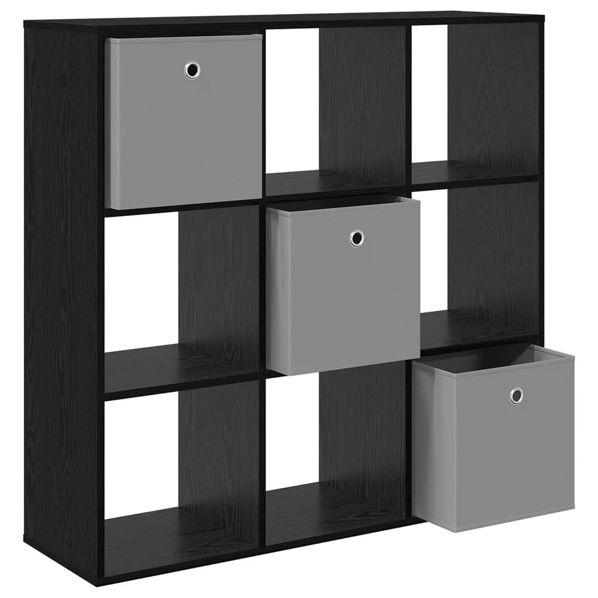 Sideboard Storage Cabinet Living Room Black Oak 102 x 31 x 99.5 cm