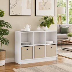 White Sideboard with Drawer Freestanding Storage Cabinet Living Room Hallway