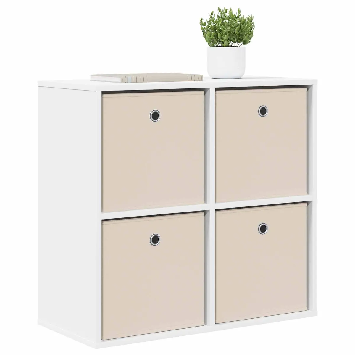 White Sideboard with Drawer Living Room Furniture 68.5cm