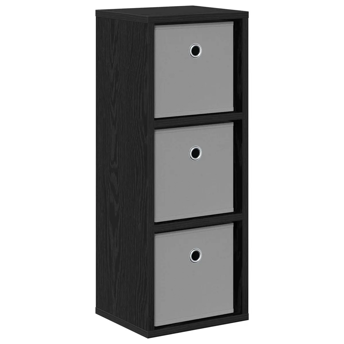 Black Oak Sideboard with Drawer and Shelves