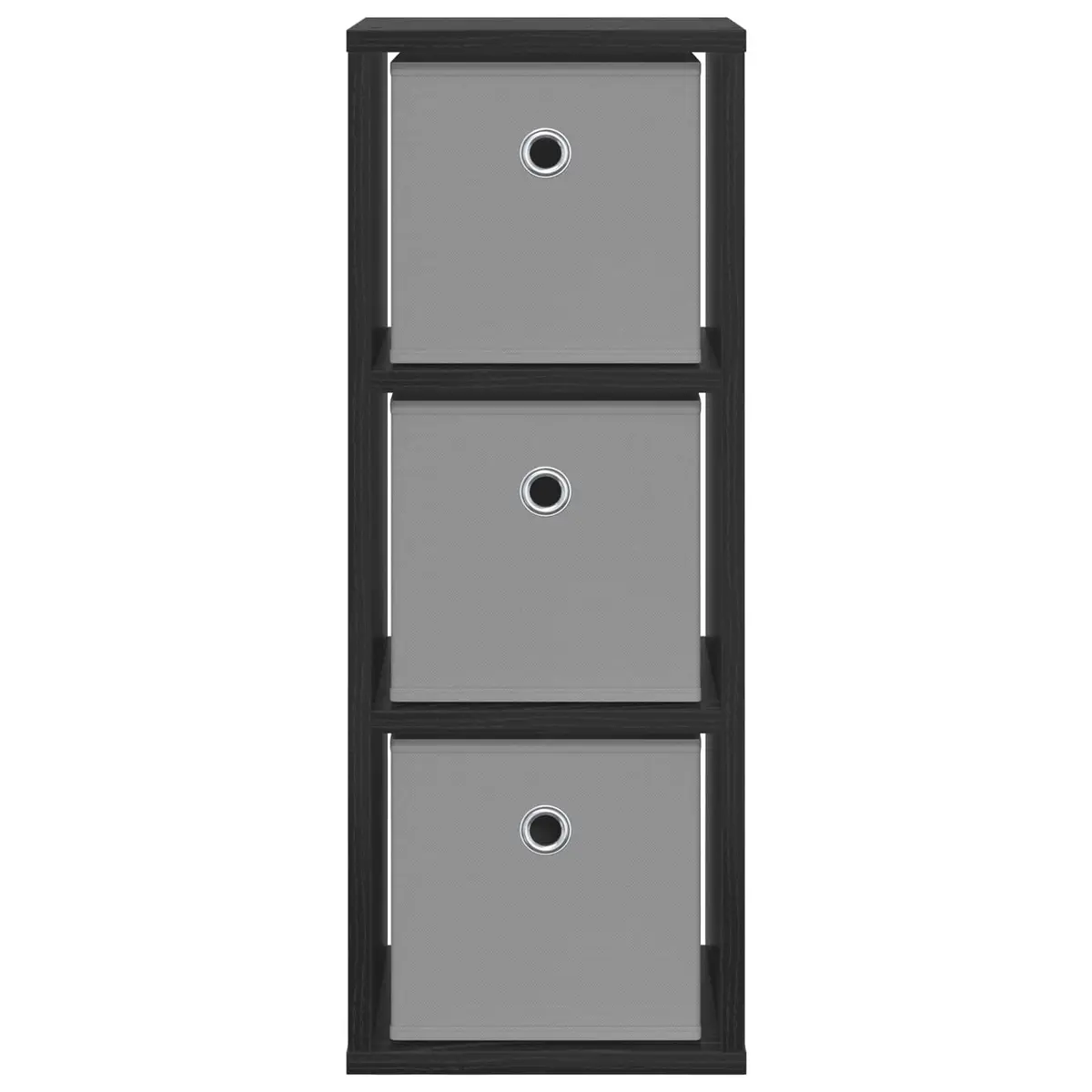 Black Oak Sideboard with Drawer and Shelves