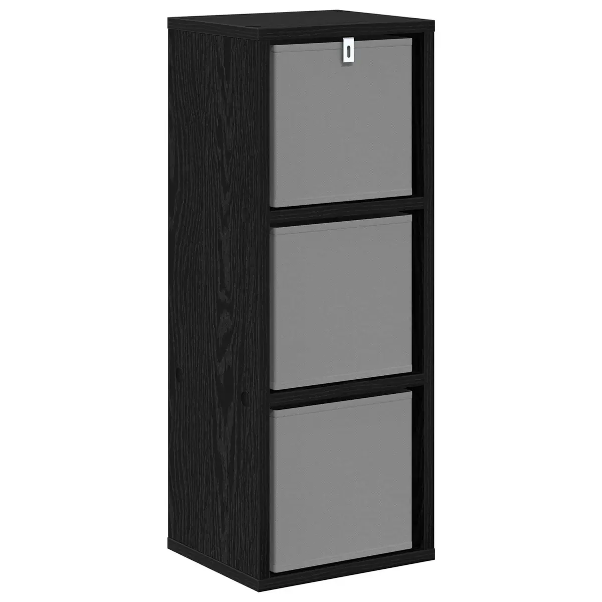 Black Oak Sideboard with Drawer and Shelves