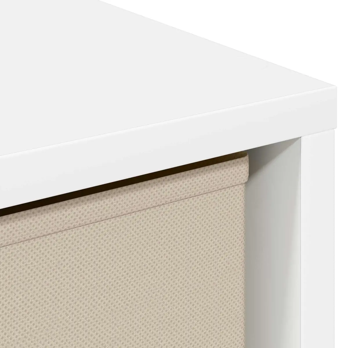White Sideboard with Drawer for Living Room 35 x 32 x 99.5 cm Modern Storage Cabinet