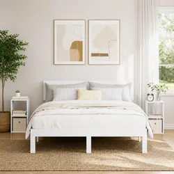 Specifications for White Bedside Tables - 2 Units, 25.5 x 22 x 49.5 cm