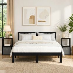 Bedside Table Dimensions: 30.5 x 27 x 59.5 cm, Engineered Wood