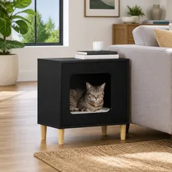 Cat House Dimensions: 51 x 30 x 52 cm, Engineered Wood