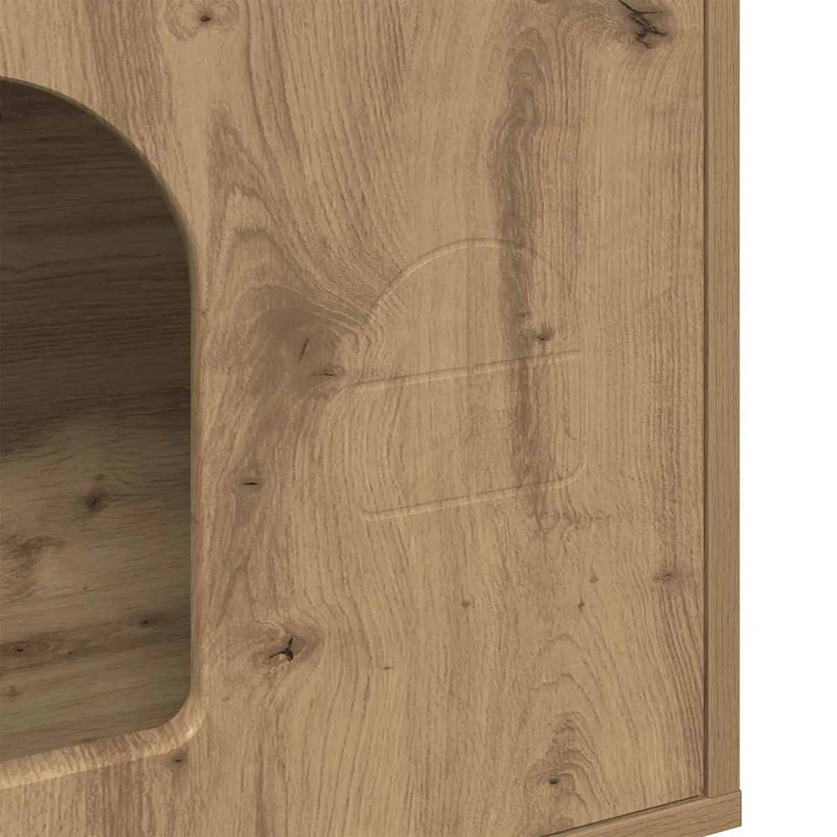 Cat House Indoor Pet Furniture Brown Engineered Wood 51 x 30 x 52 cm