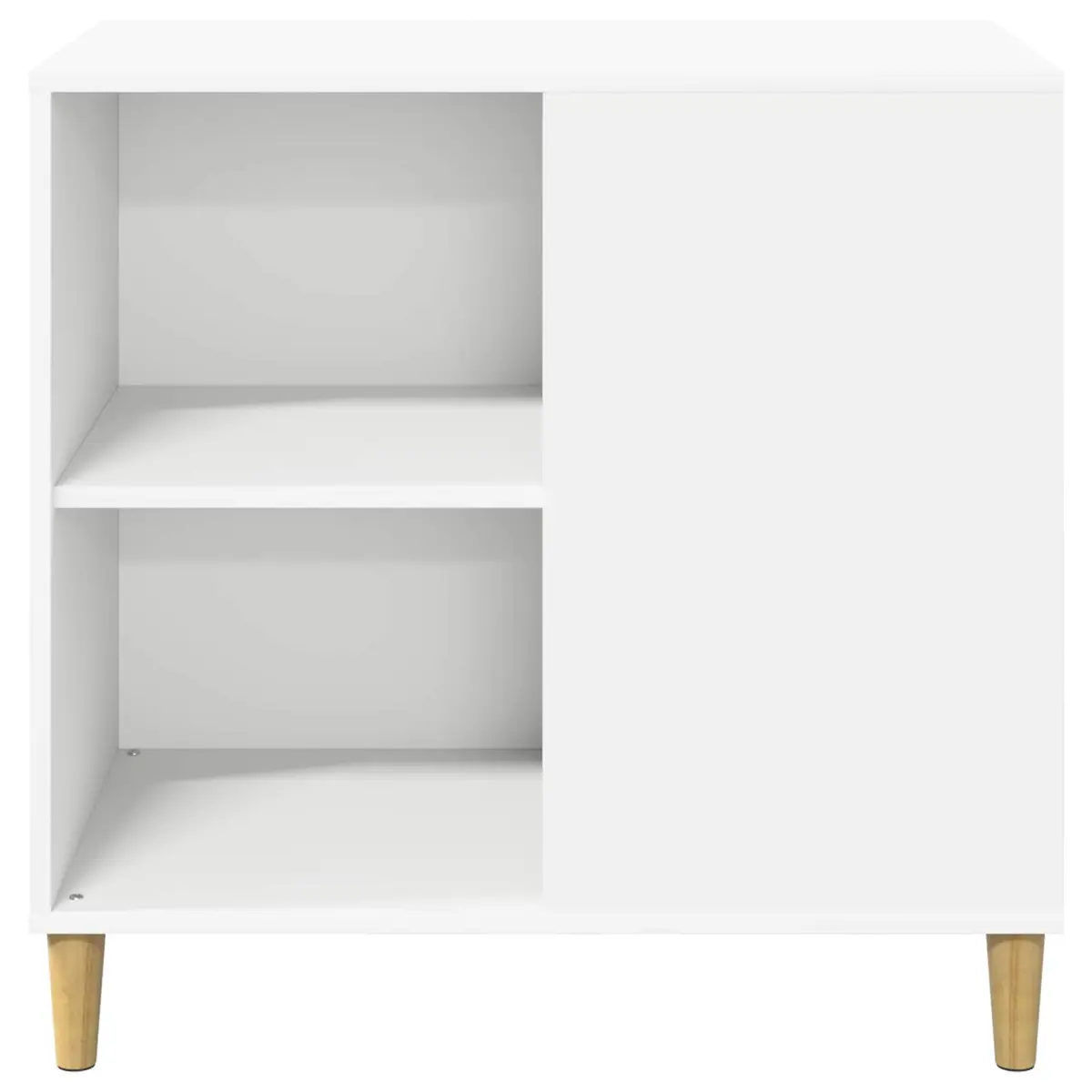 Cat House White Modern Indoor Pet Furniture Engineered Wood Hideaway Shelter