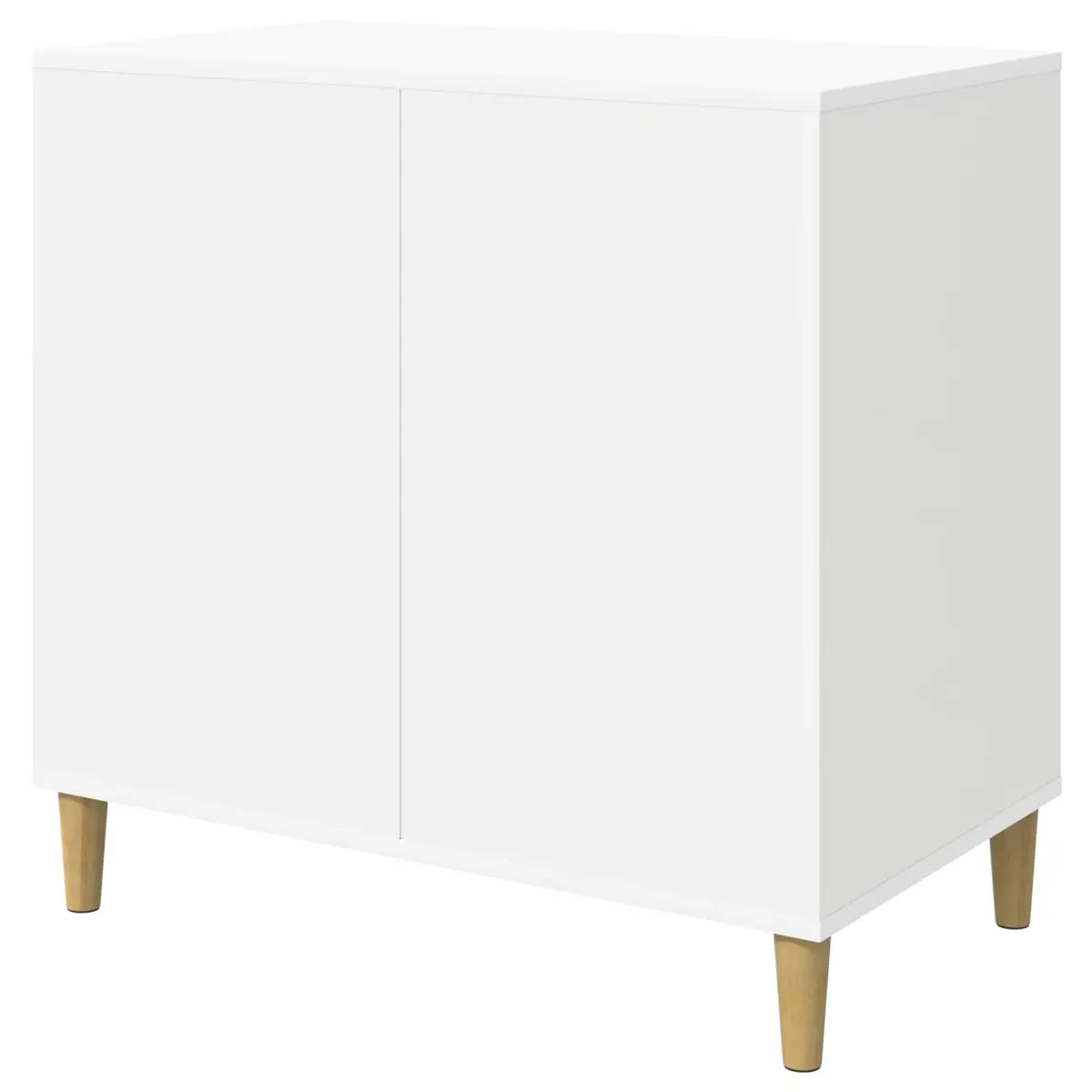 Cat House White Modern Indoor Pet Furniture Engineered Wood Hideaway Shelter
