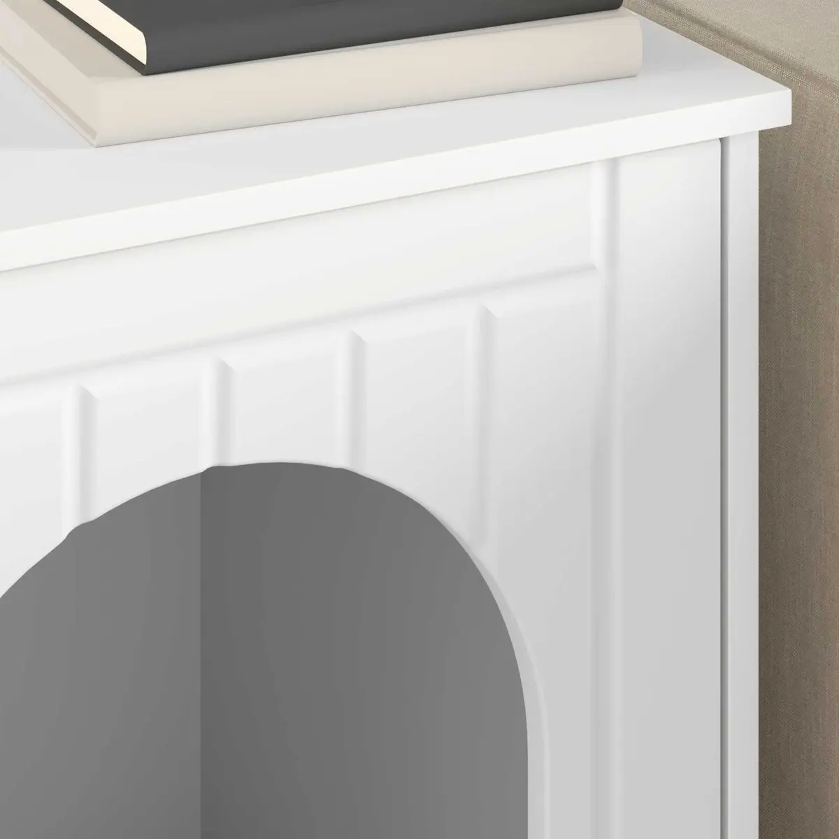 Cat House Indoor Furniture Engineered Wood White 53x52x62cm