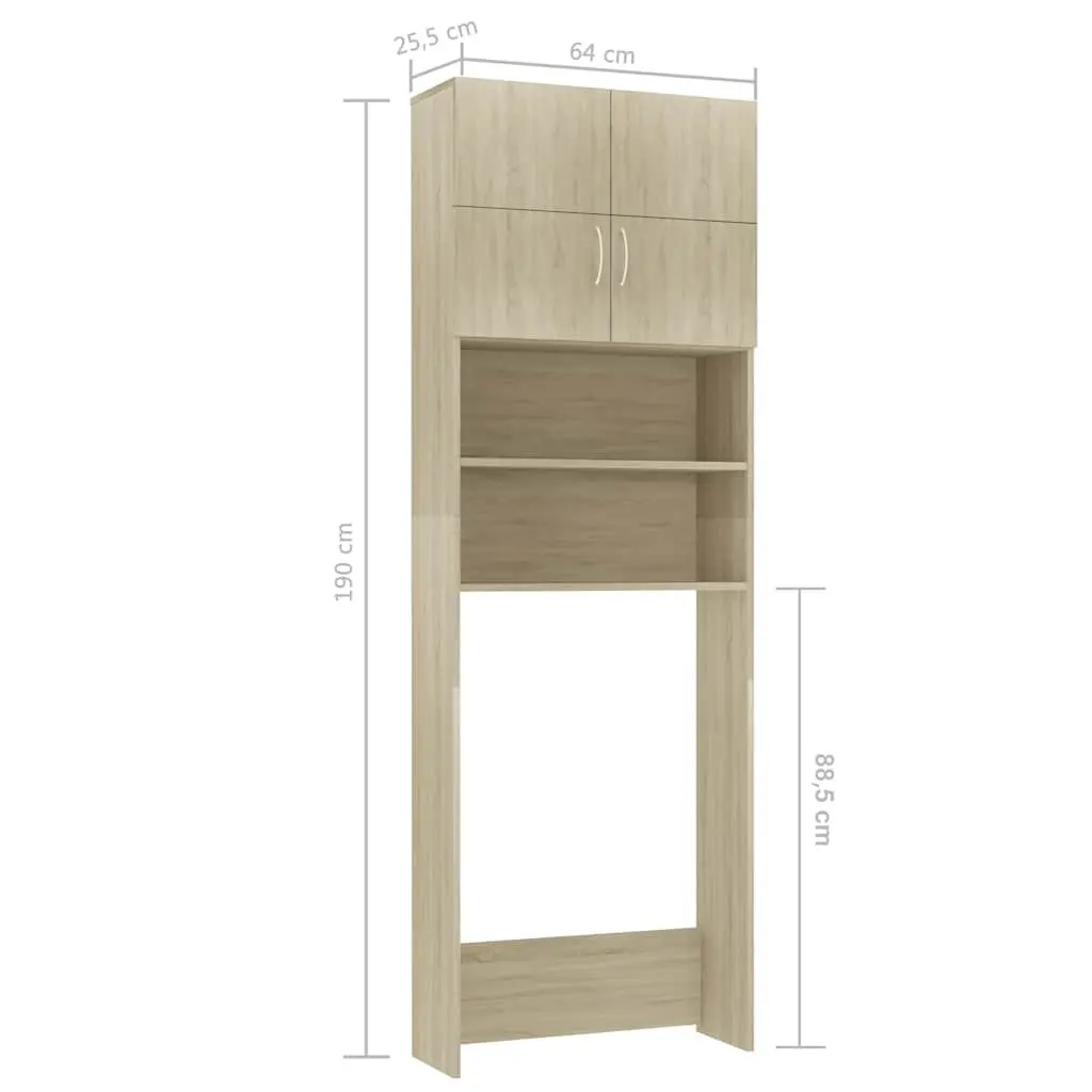 Washing Machine Cabinet in Sonoma Oak