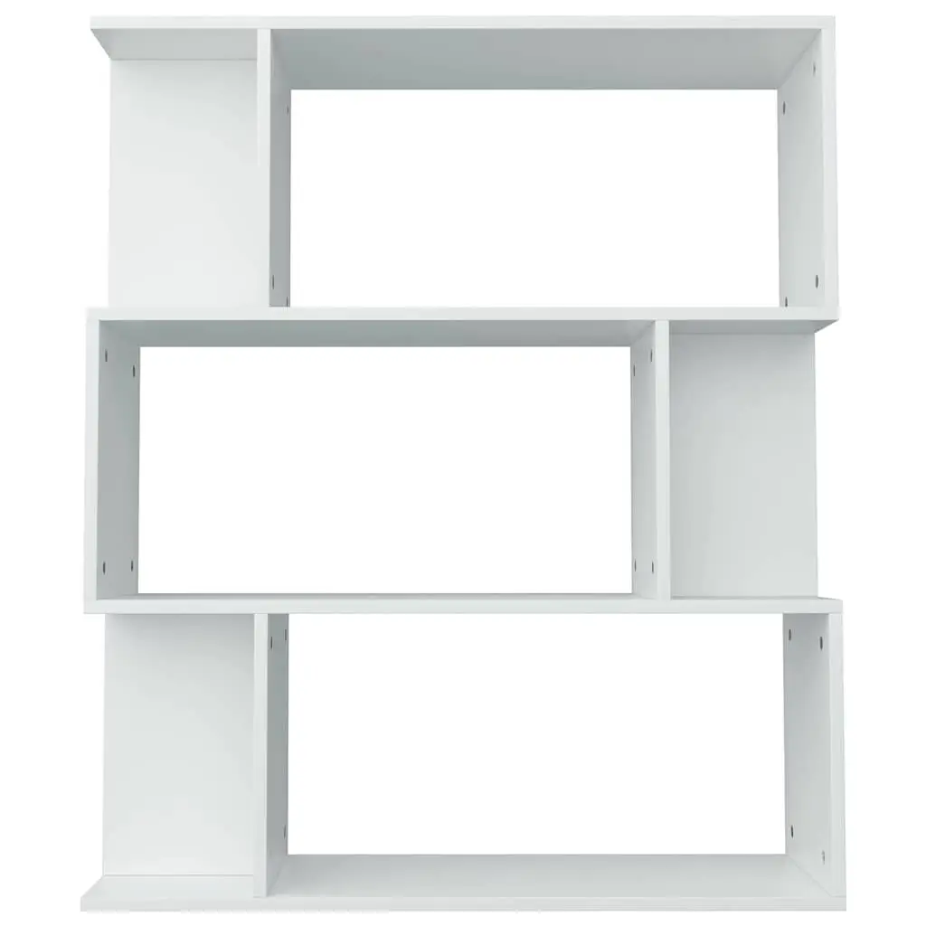 Book Cabinet Room Divider White 80x24x96cm Shelving Storage Bookcase Organizer