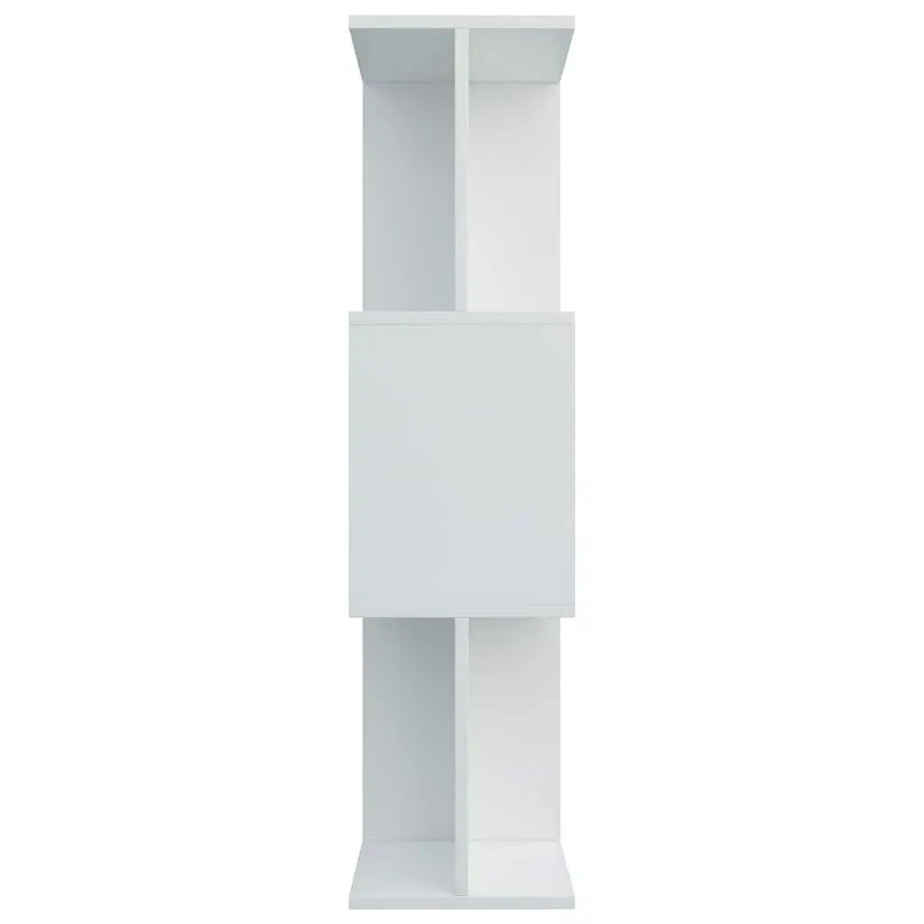Book Cabinet Room Divider White 80x24x96cm Shelving Storage Bookcase Organizer