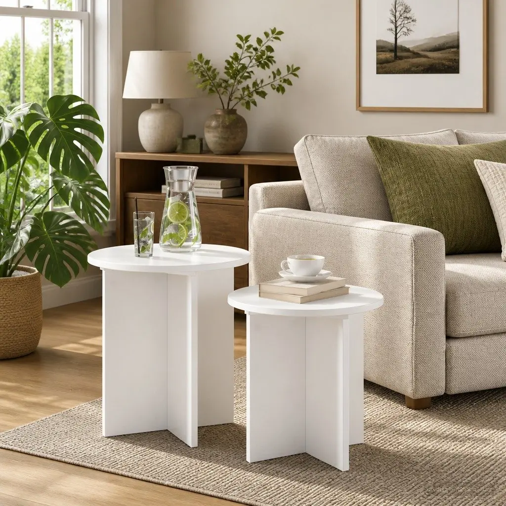 2-Piece Nesting Side Table Set