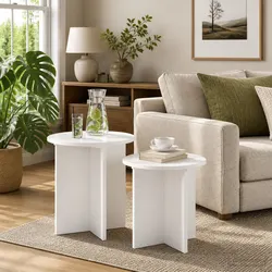 Specifications of 2-Piece Nesting Side Table Set