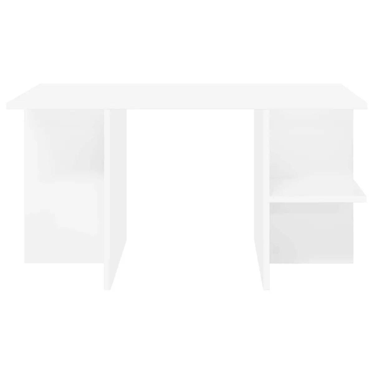 Coffee Table White Modern Living Room 87 x 50 x 45 cm