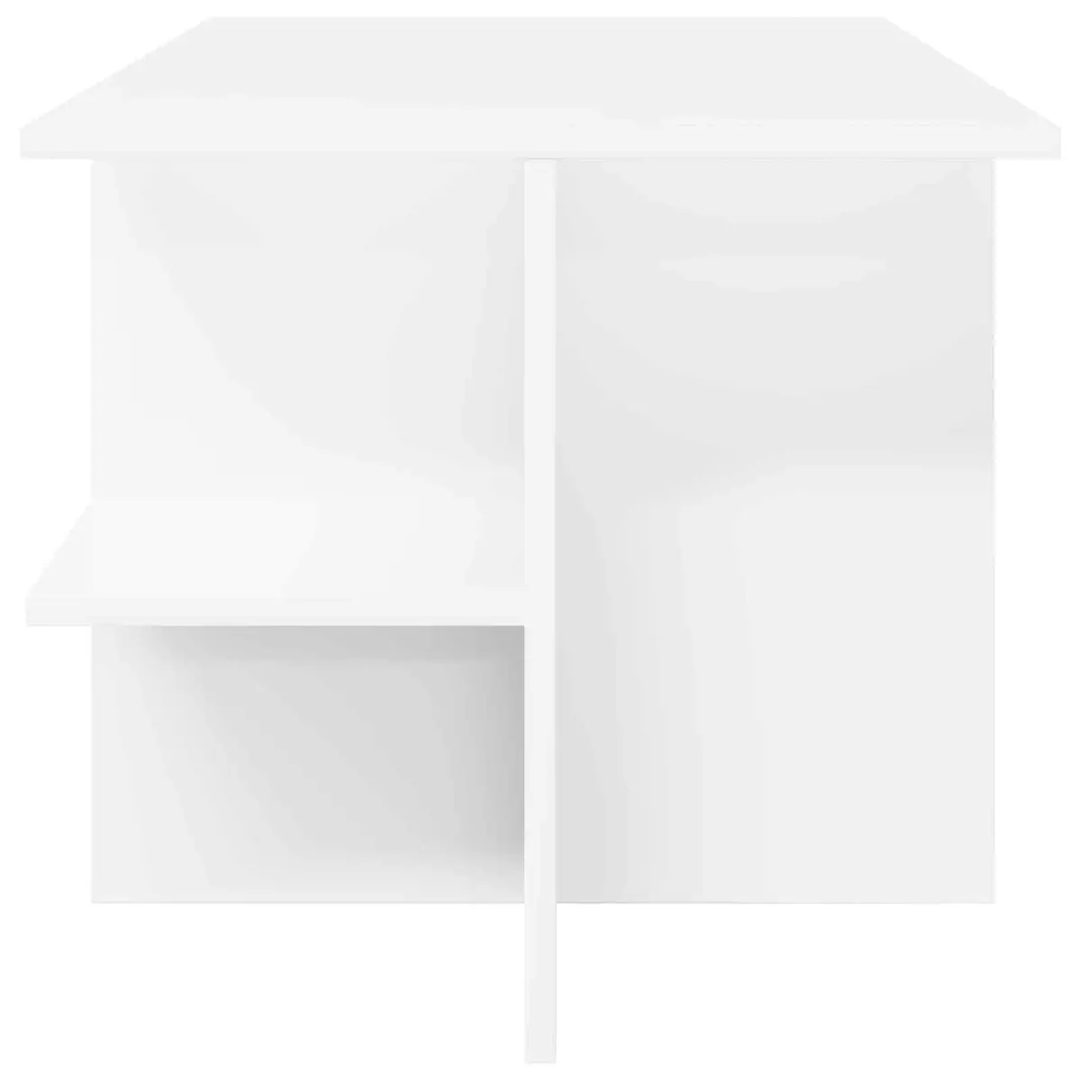 Coffee Table White Modern Living Room 87 x 50 x 45 cm