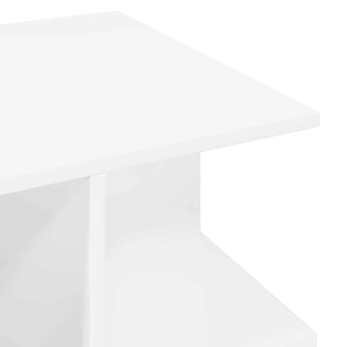 Coffee Table White Modern Living Room 87 x 50 x 45 cm